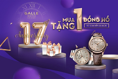 TƯNG BỪNG ƯU ĐÃI MỪNG SINH NHẬT 17 TUỔI GALLE WATCH