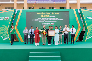 11.032 học sinh lập kỷ lục Việt Nam với màn đồng diễn thể dục ấn tượng